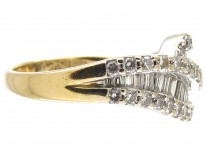 18ct Gold Diamond Twist Ring