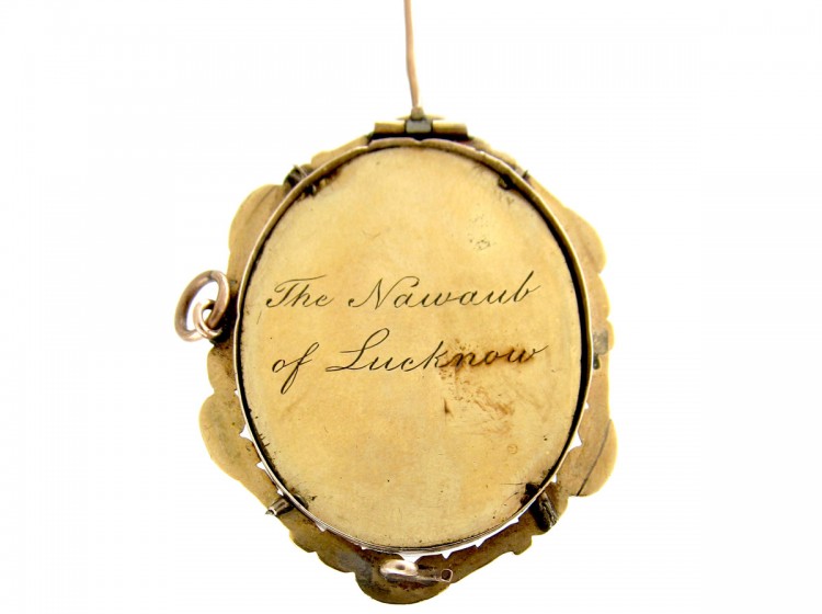15ct Gold Nawab of Lucknau Portrait Brooch