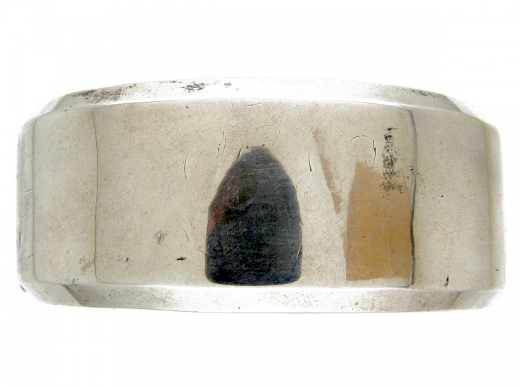 Victorian Engraved Silver Bangle