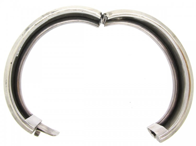 Victorian Engraved Silver Bangle
