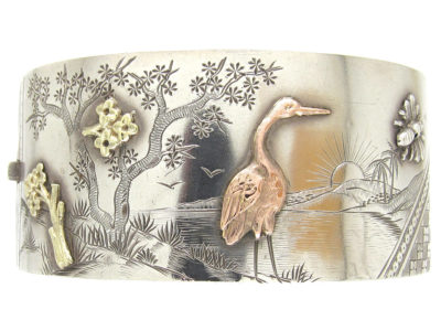 Victorian Silver & Gold Bangle