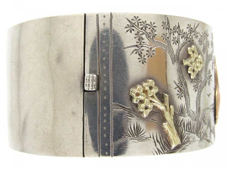 Victorian Silver & Gold Bangle