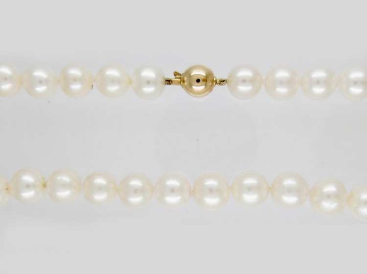 Single Row Pearl Necklace