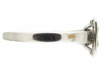 Diamond & Platinum Edwardian Buckle Ring