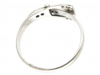 Diamond & Platinum Edwardian Buckle Ring