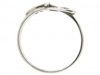 Diamond & Platinum Edwardian Buckle Ring