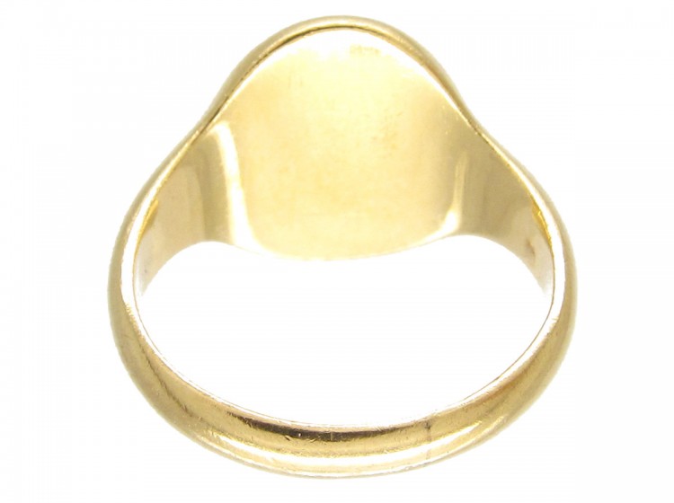 18ct Gold Welsh Dragon Signet Ring