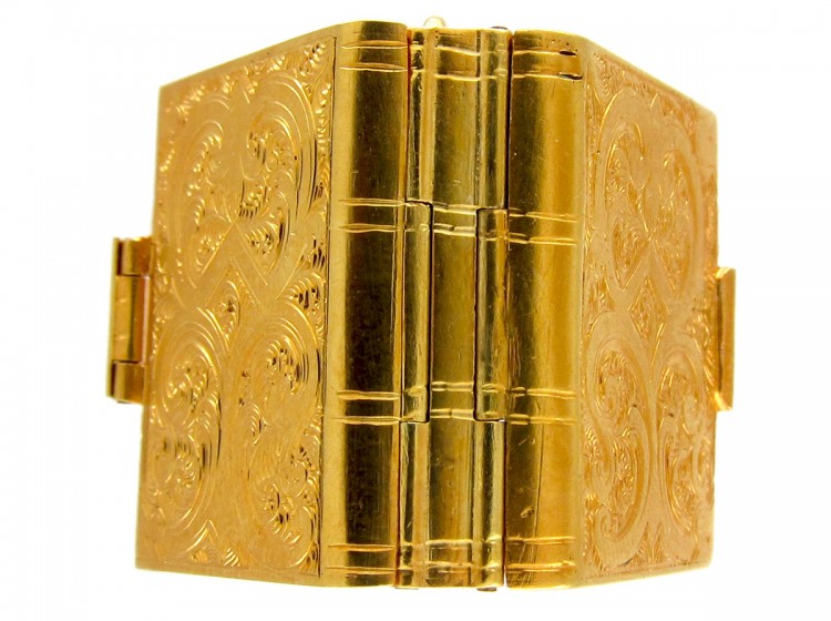 Victorian 18ct Gold Book Locket
