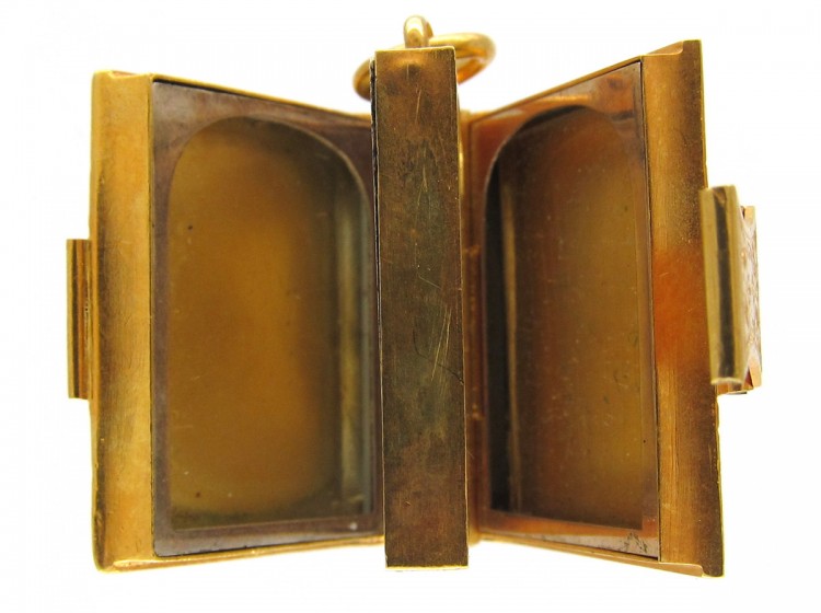 Victorian 18ct Gold Book Locket