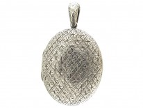 Victorian Silver Oval Locket
