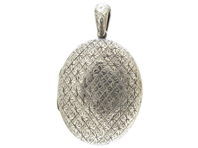 Victorian Silver Oval Locket