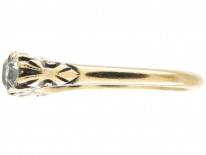 Victorian Five Stone Diamond Half Hoop Ring