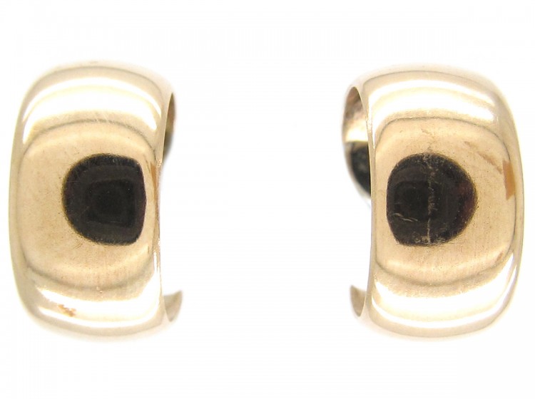 9ct Gold Half Hoop Earrings