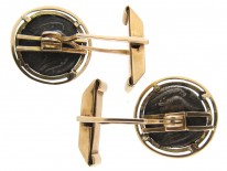 14ct Gold & Ancient Silver Coins of Lions Cufflinks