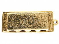 Gold Harmonica Pendant