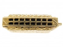 Gold Harmonica Pendant