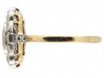 Art Deco Ruby & Diamond Cluster Ring