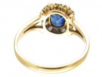 Edwardian Sapphire & Diamond Cluster Ring