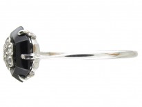 Art Deco Hexagonal Onyx & Diamond Ring