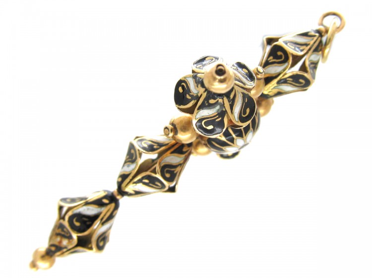 Gold Swiss Enamel Regency Cross
