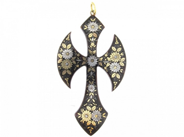 Tortoiseshell Pique Cross