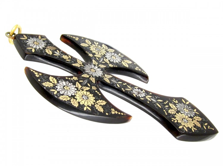 Tortoiseshell Pique Cross