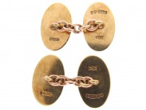 9ct Gold Monogrammed Cufflinks