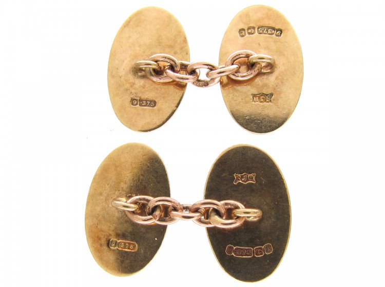 9ct Gold Monogrammed Cufflinks