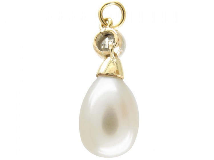 Pearl & Diamond Renaissance Style Pendant