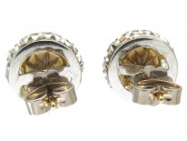 Diamond & Natural Pearl Earrings