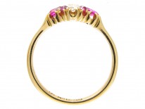 Ruby & Diamond Edwardian Cluster Ring