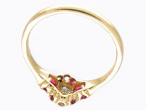 Ruby & Diamond Edwardian Cluster Ring