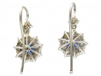 Sapphire & Diamond Drop Earrings