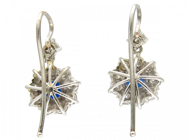 Sapphire & Diamond Drop Earrings