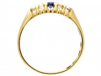 Victorian Sapphire & Diamond Five Stone Ring