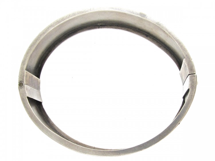 Victorian Silver Bangle with Gold Overlay