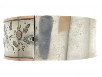 Victorian Silver Bangle with Gold Overlay
