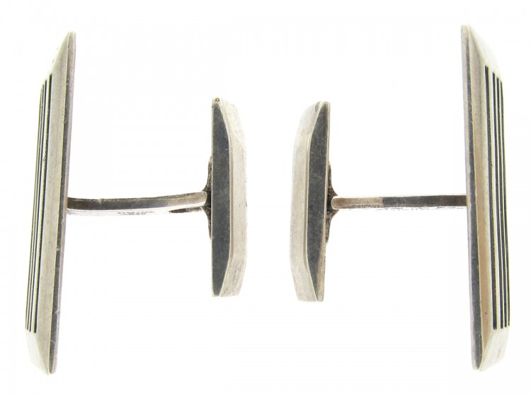 Silver Norwegian Cufflinks by Toni Wigeland