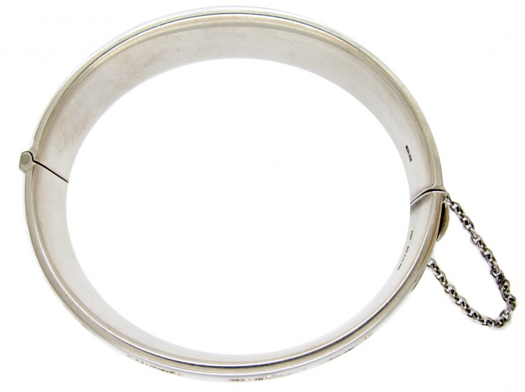 Silver & Gold Overlay Maple Leaf Bangle