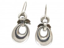Victorian Silver Acorn Earrings