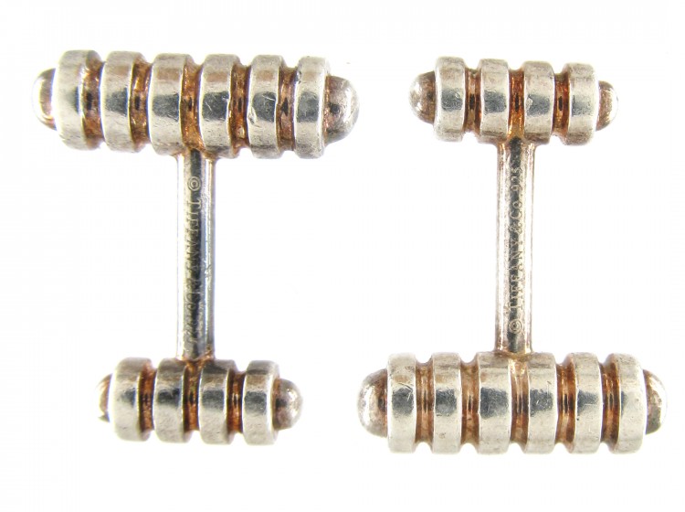 Tiffany & Co. Silver & Silver Gilt Cufflinks