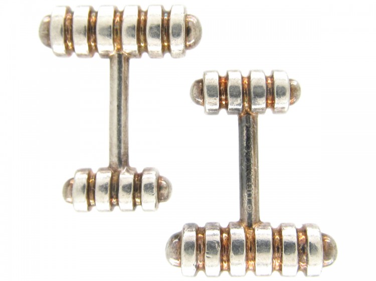 Tiffany & Co. Silver & Silver Gilt Cufflinks