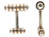 Tiffany & Co. Silver & Silver Gilt Cufflinks