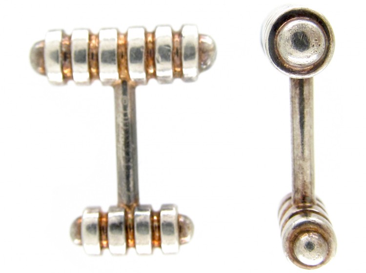 Tiffany & Co. Silver & Silver Gilt Cufflinks