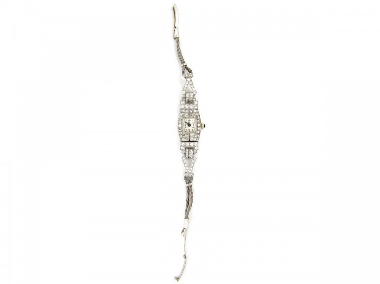 Diamond Art Deco Watch