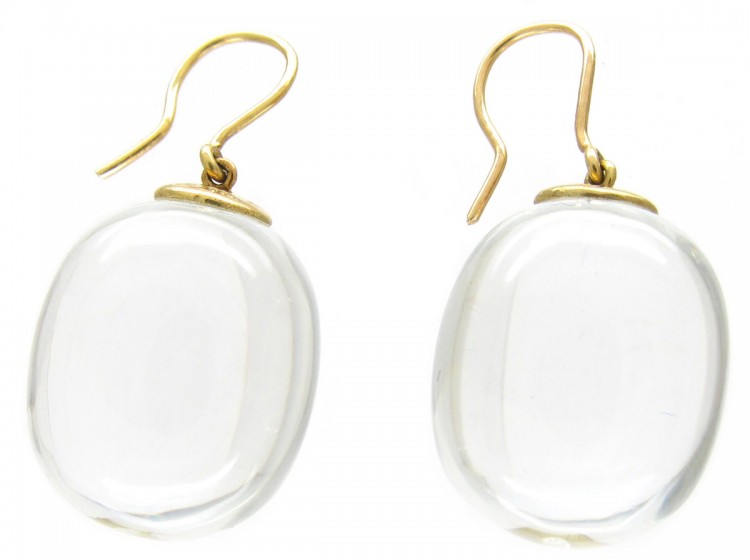 Rock Crystal Earrings by Baccarat
