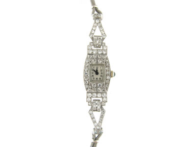 Diamond Art Deco Watch