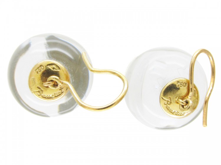 Rock Crystal Earrings by Baccarat