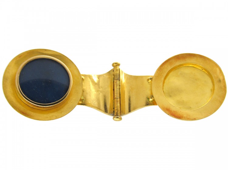 18ct Gold Micromosaic Bulla Pendant