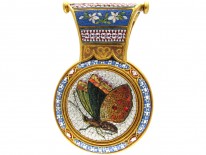 18ct Gold Micromosaic Bulla Pendant
